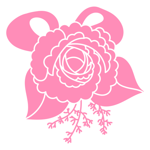 Buquê de flores de casamento cortado Desenho PNG