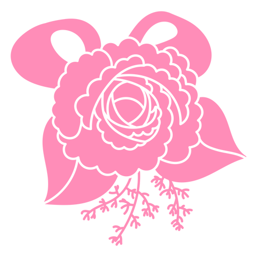 Buqu? de flores de casamento cortado Desenho PNG