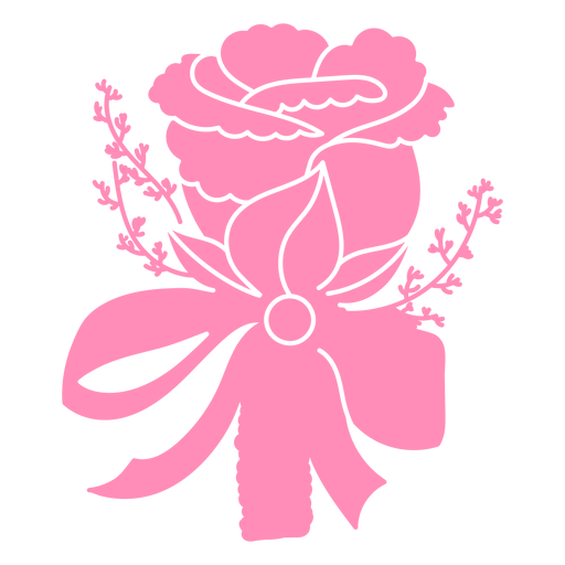 Hochzeitsrosenstrauß ausgeschnitten PNG-Design