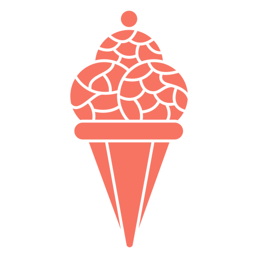 Corte geométrico de helado Diseño PNG