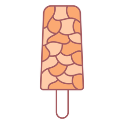 Fractal popsicle color stroke Transparent PNG