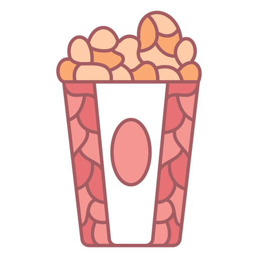 Fractal popcorn color stroke PNG Design