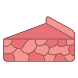 Fractal cake color stroke PNG Design