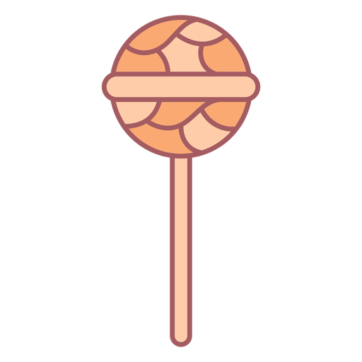 Lollipop geometrischer Farbstrich PNG-Design