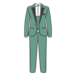 terno verde masculino extravagante Transparent PNG