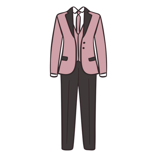 terno rosa masculino chique Desenho PNG