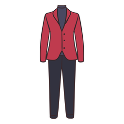 Fancy men's red suit PNG Design Transparent PNG