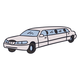 Limousine color stroke Transparent PNG