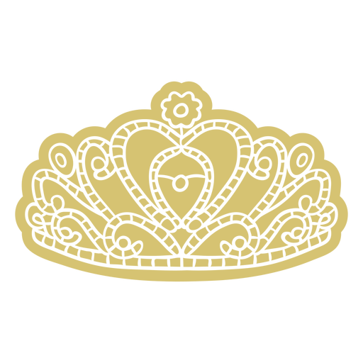Prom crown cut out PNG Design