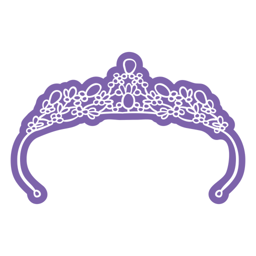 Prom tiara cut out PNG Design