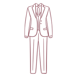 Prom Tuxedo Stroke PNG & SVG Design For T-Shirts