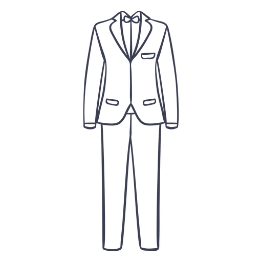Formal suit stroke