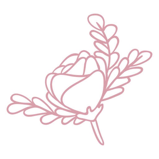 Prom corsage stroke PNG Design