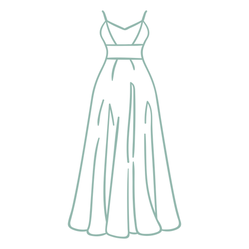 Bridesmaid dresse stroke PNG Design