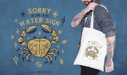 Aquarius tote bag design