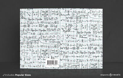 Diseño de portada de libro de símbolos matemáticos