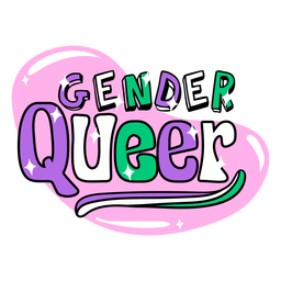 Insignia de género queer Diseño PNG Transparent PNG