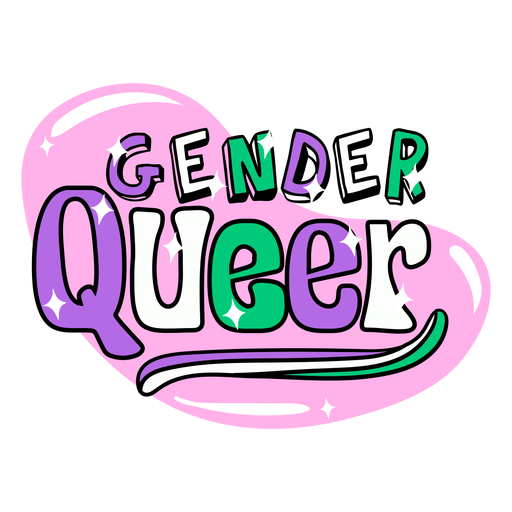 Distintivo de gênero queer Desenho PNG