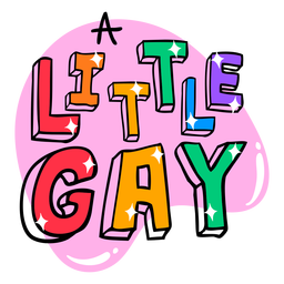 A little gay badge Transparent PNG