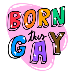 Nace este trazo de color de cita gay