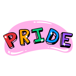 Distintivo brilhante do arco-íris do orgulho Transparent PNG