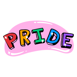 Glitzerndes Abzeichen des Pride-Regenbogens PNG-Design