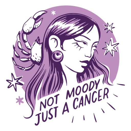 Insignia de cangrejo del horóscopo de cáncer Diseño PNG