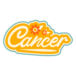 Cancer zodiac sign badge PNG Design