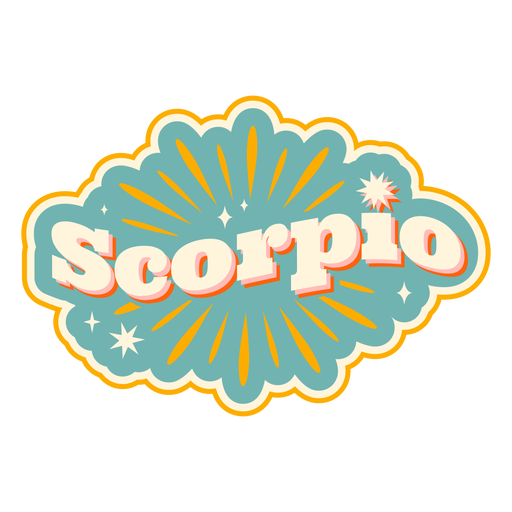 Distintivo do signo de Escorpião Desenho PNG