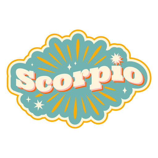 Scorpio zodiac sign badge PNG Design