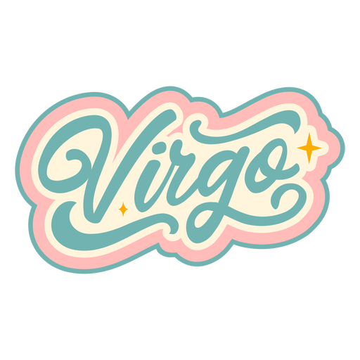Virgo zodiac sign badge PNG Design