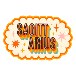 Sagittarius zodiac sign badge PNG Design Transparent PNG