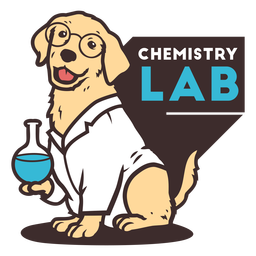 Cão de laboratório brinca com traço de cor