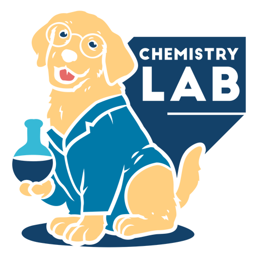 Chemistry lab badge PNG Design