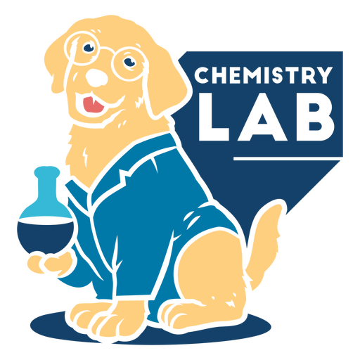 Distintivo de laboratório de química Desenho PNG