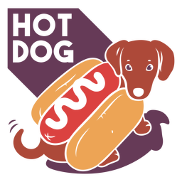 Distintivo de cachorro-quente Desenho PNG Transparent PNG