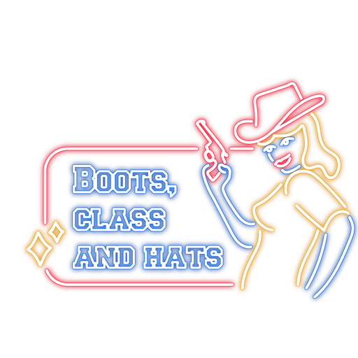 Bootsm class and hats badge PNG Design