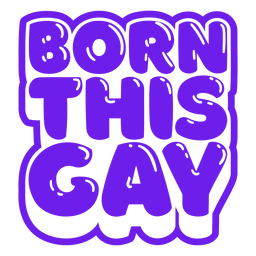 Nace esta cita del orgullo gay brillante Diseño PNG