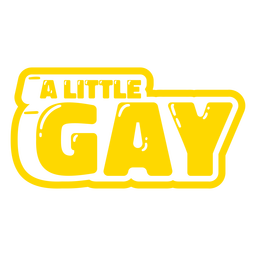 Ein kleines Gay-Pride-Zitat glänzend PNG-Design