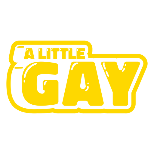 Uma pequena citação de orgulho gay brilhante Desenho PNG