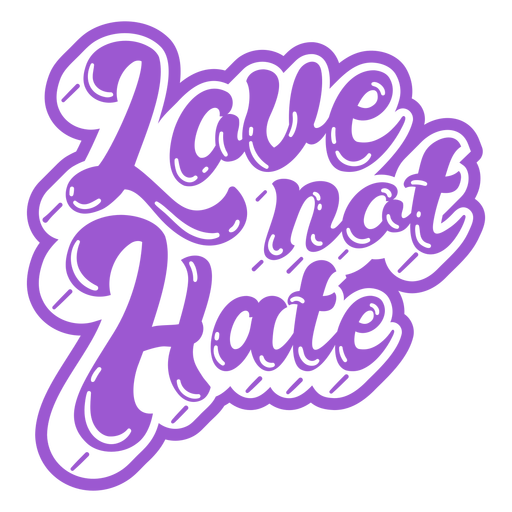 Love not hate pride quote glossy