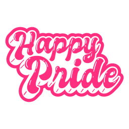 Cita de orgullo feliz brillante Diseño PNG