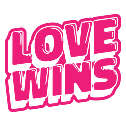O amor ganha citação de orgulho brilhante Desenho PNG