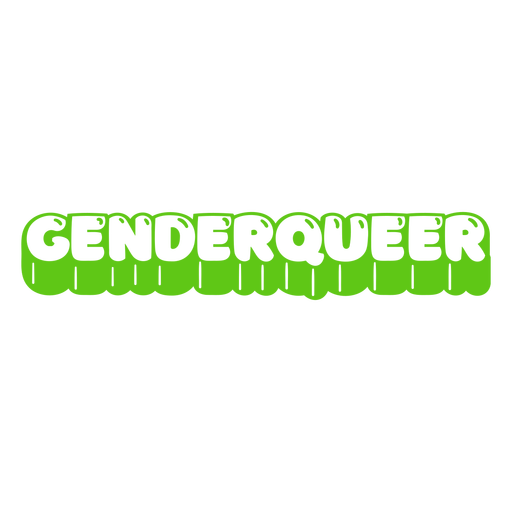 Genderqueer cut out