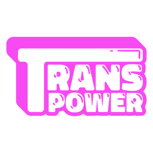 Citação de energia trans do orgulho cortada Desenho PNG