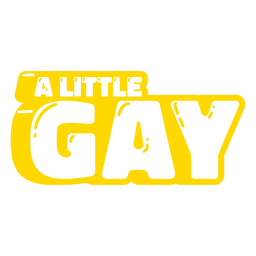 Una pequeña insignia gay recortada Diseño PNG