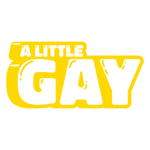 Um pequeno distintivo gay cortado