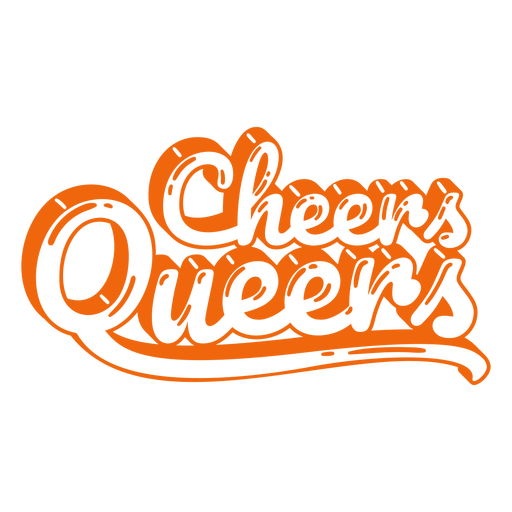 Cheers queers cut out PNG Design
