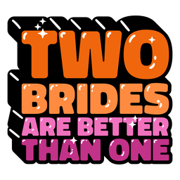 Brides wedding pride quote glossy  PNG Design