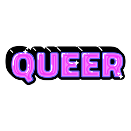 Cita de orgullo queer brillante Transparent PNG